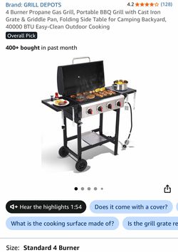 4 burner griddle