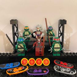 Custom Lego Teenage Mutant Ninja Turtles TMNT Minifigure Display