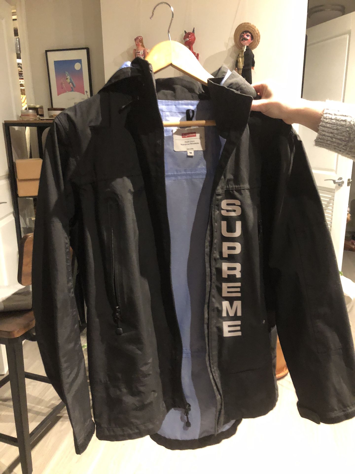 Supreme Triple Layer Black Rain Jacket