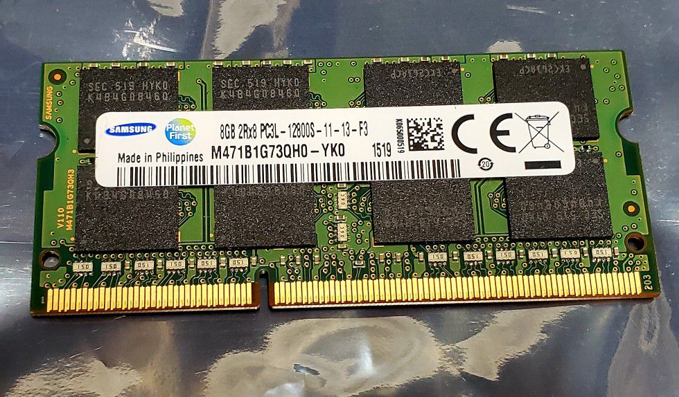 8GB DDR3 12800S LAPTOP MEMORY UPGRADE