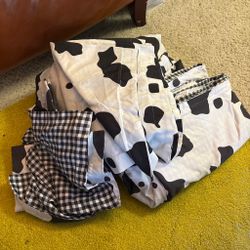 cow print double sided comforter