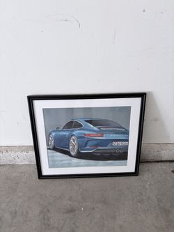 Hand painted Porsche 911 painting