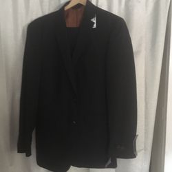 NEW w Tags - Jos A Bank Men’s Black Striped Suit  - Originally $700