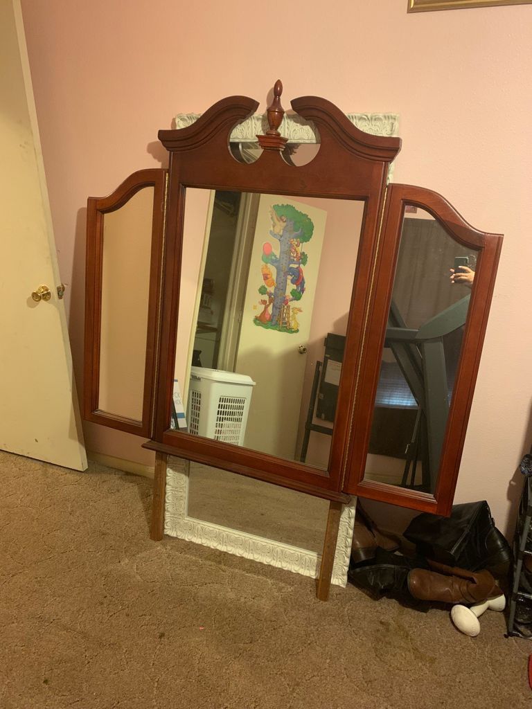 Mueble Con 8 Cajones Y Espejo Buenas Comisiones Buena Madera