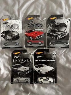Hot Wheels 007 Complete Set Of 5
