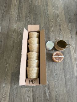 Rattan and Witcher plant pot cover All for $30