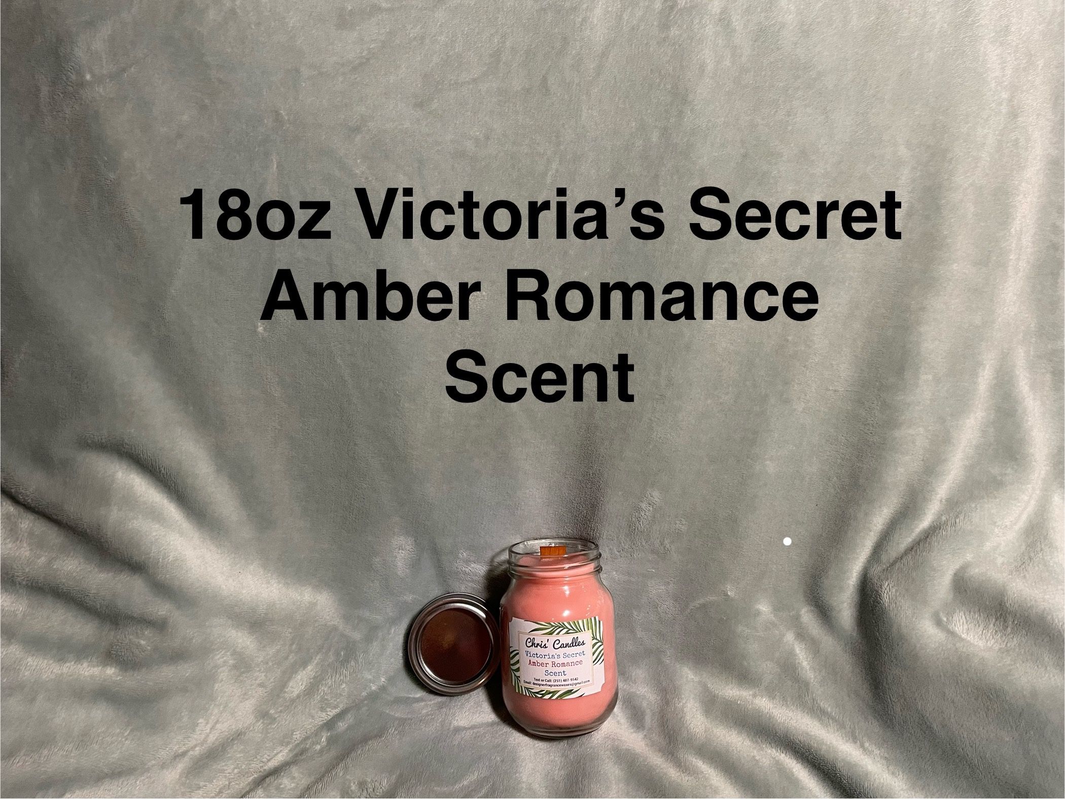 18oz Victoria’s Secret Amber Romance Scent Candle