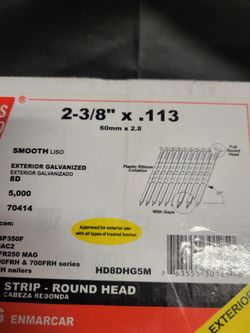2 3/8 X .113 8F Exterior Round Head Nails