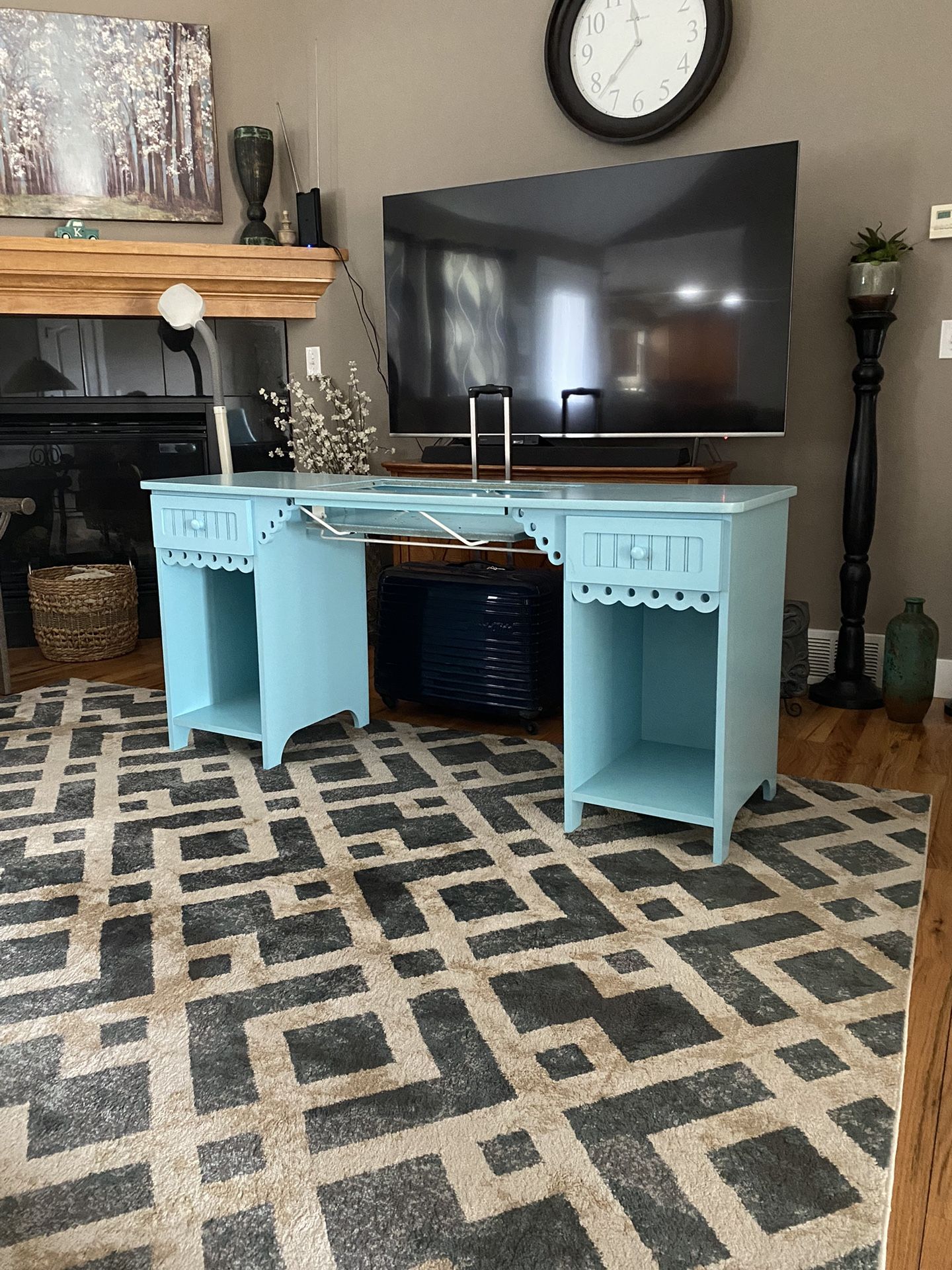 Sewing Machine Cabinet and Rolling Storage Drawer Cabinet