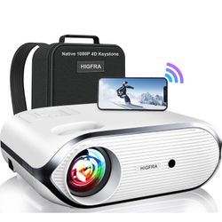 Projector Save 50%Code 50WSFY3Q with 5G WiFi and Bluetooth, Native1080P Outdoor Portable Video Projector Support 4K, Home Theater Movie Projector Comp
