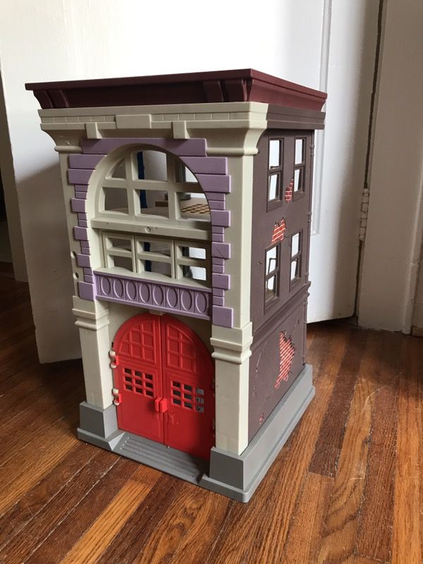 Vintage the Real Ghostbusters firehouse headquarters toy 1987 figure