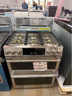 GE CAFÉ 30” 6 BURNER DUEL FUEL PROFESSIONAL STAINLESS STEEL RANGE‼️WARRANTY‼️DELIVERY‼️