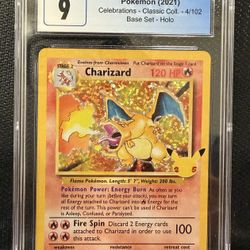 Pokemon Charizard Celebrations Classic Collection HOLO BLEED