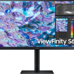 SAMSUNG S61B Series 27-Inch QHD (2560x1440) Computer Monitor, 75Hz, HDMI, IPS Panel, DisplayPort, FreeSync, Height Adjustable Stand (LS27B610EQNXZA), 