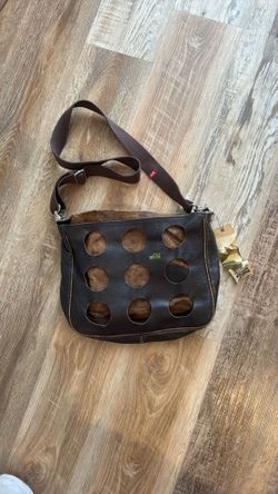 Vintage Skunkfunk Leather Crossbody Bag $5