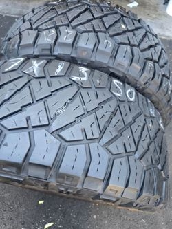 Only 2 used tires Lt37x12.50r22 Nitto ridgerappler $280.00 both