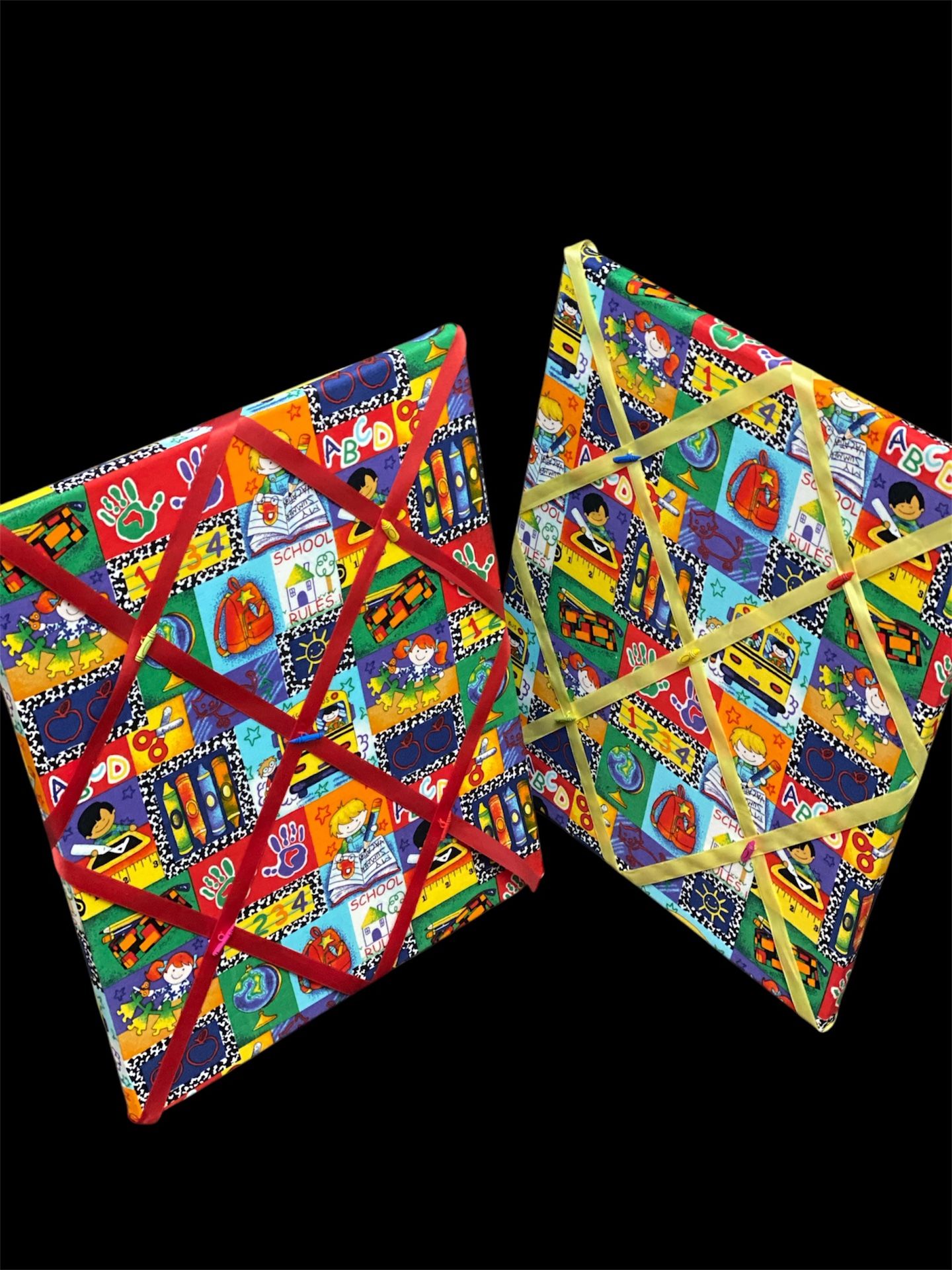 Handcrafted Children’s Quilted Fabric Memo/Photo Boards (2 available)