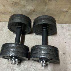 New pair of 35lb adjustable dumbbells. 70lb in total🔥