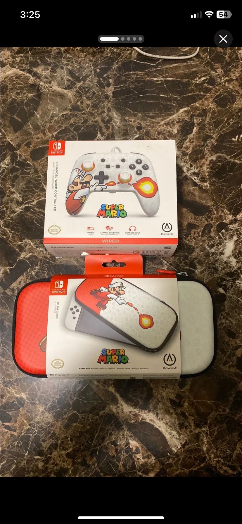Super Mario Nintendo Switch Case And Controller Pack Brand New 50 OBO
