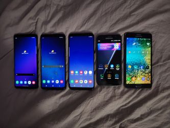 5x Samsung Galaxy Phone Lot (S9+, S8+, S7, Note 4) - Unlocked