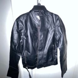 Jacket - Faux leather zip front jacket $45 (Torrance)