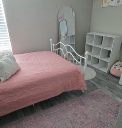 Full Bed frame with headboard and footboard (kids Bedroom).