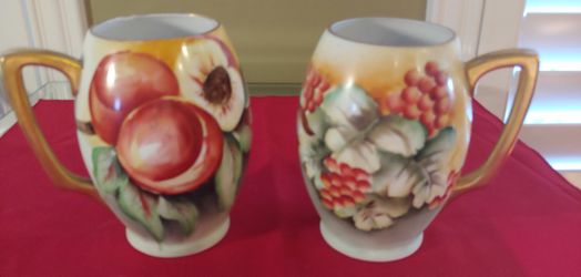 HAND PAINTED BAVARIA TANKARDS