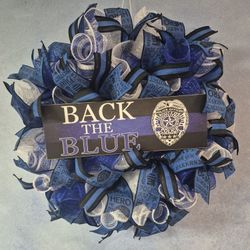Back The Blue Wreaths
