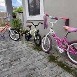 $80 For ALL Lot Of Three Childs Bike TWO Toddler Balance Bike Two Radio Flyer Tricycle 