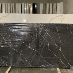 Midnight Black Quartz Latest Version Countertops Prefab Jumbo Pieces