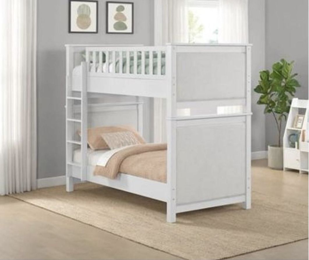 Bayside Twin Over Twin Upholstered Bunk Bed