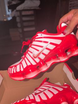 Nike Shox TL Red and White Sneakers