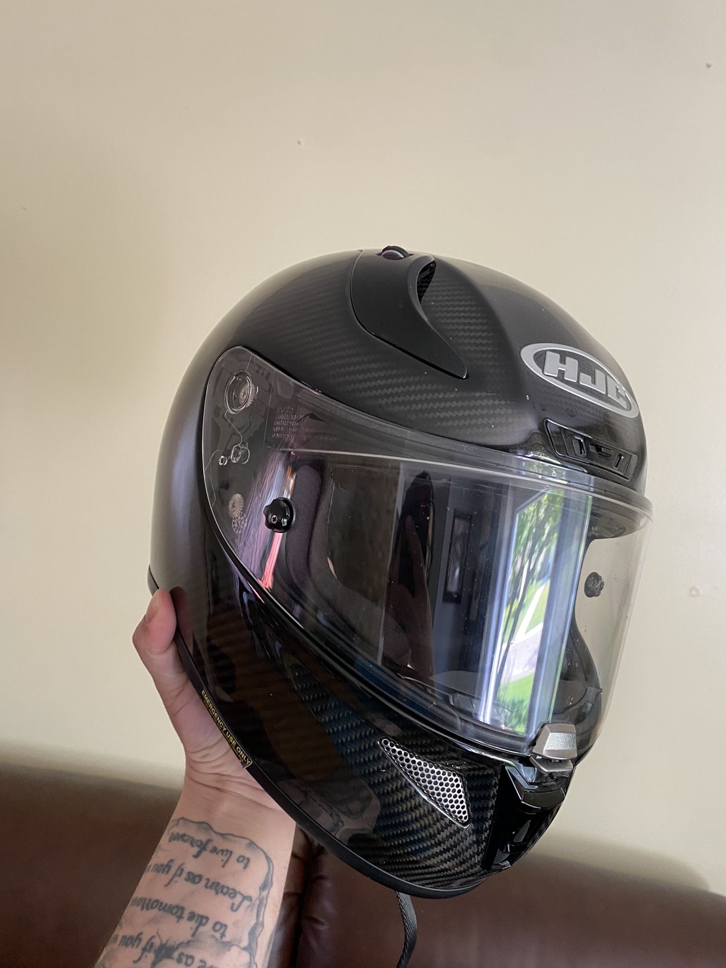 Motorcycle Helmet Carbon Fiber HJC 