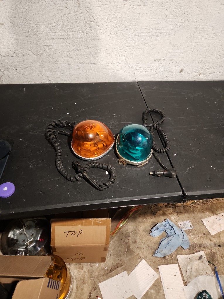 Oranges And Green Emergency Lights