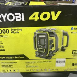 RYOBI 40V POWER STATION (Like new)