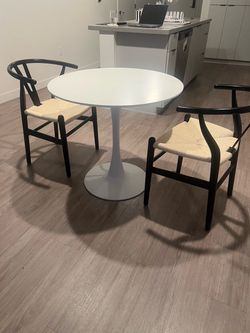 Poly & Bark Wishbone Dining Chairs (set of 2)