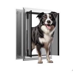 DOG DOOR install on the wall. Open flap 13.3/4” x18. 1/2”