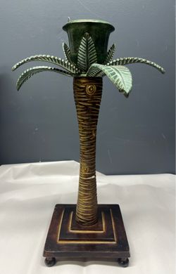 Vintage Tropical Palm Tree Table Lamp Base