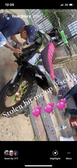 Dirtbike 250 and blaster stolen