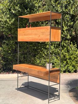 West Elm Industrial Modular Wall Desk Bookshelf – Mango Wood & Steel ($1,699.00 Retail)