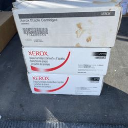 Xerox Staples Lot Of 3 Boxes 2 Are Full 1 Is Missing 1 Section 