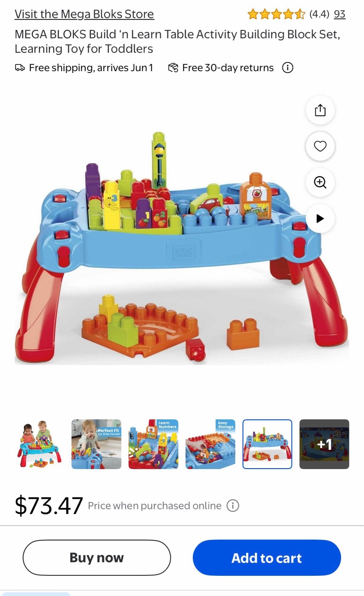 Mega blocks kids activity table
