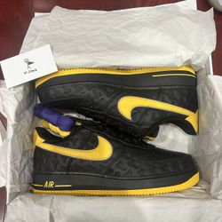 Nike Air Force 1 Low Kobe Bryant Lakers Away Size 10.5 #297