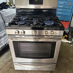 KENMORE  ELITE GAS STOVE STAINLESS EVERYTHING WORKING ESTUFA DE GAS MUY BUENA