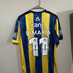 Rosario Central 2025 Home Di Maria Jersey Large 