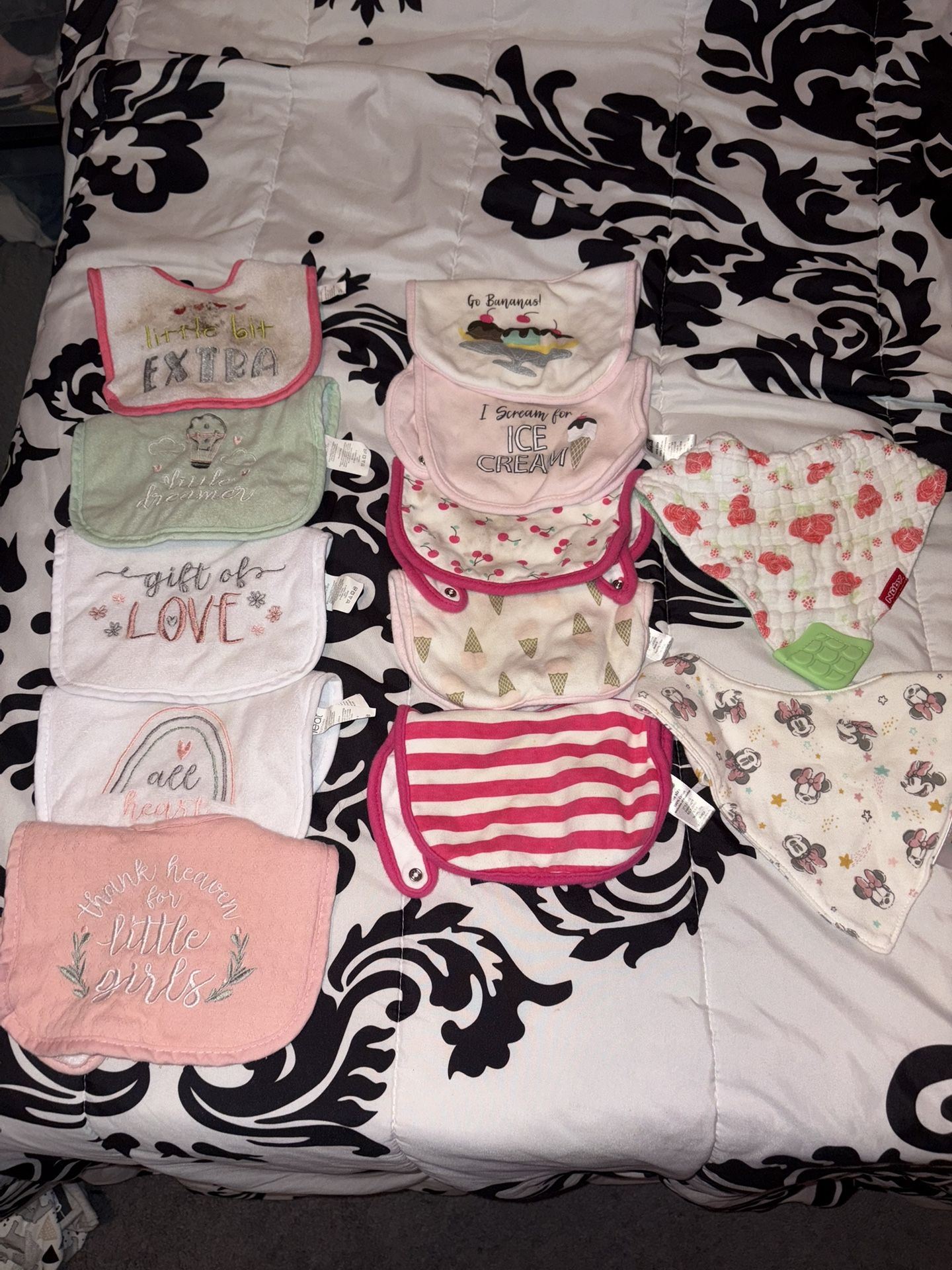 Baby Girl Bibs