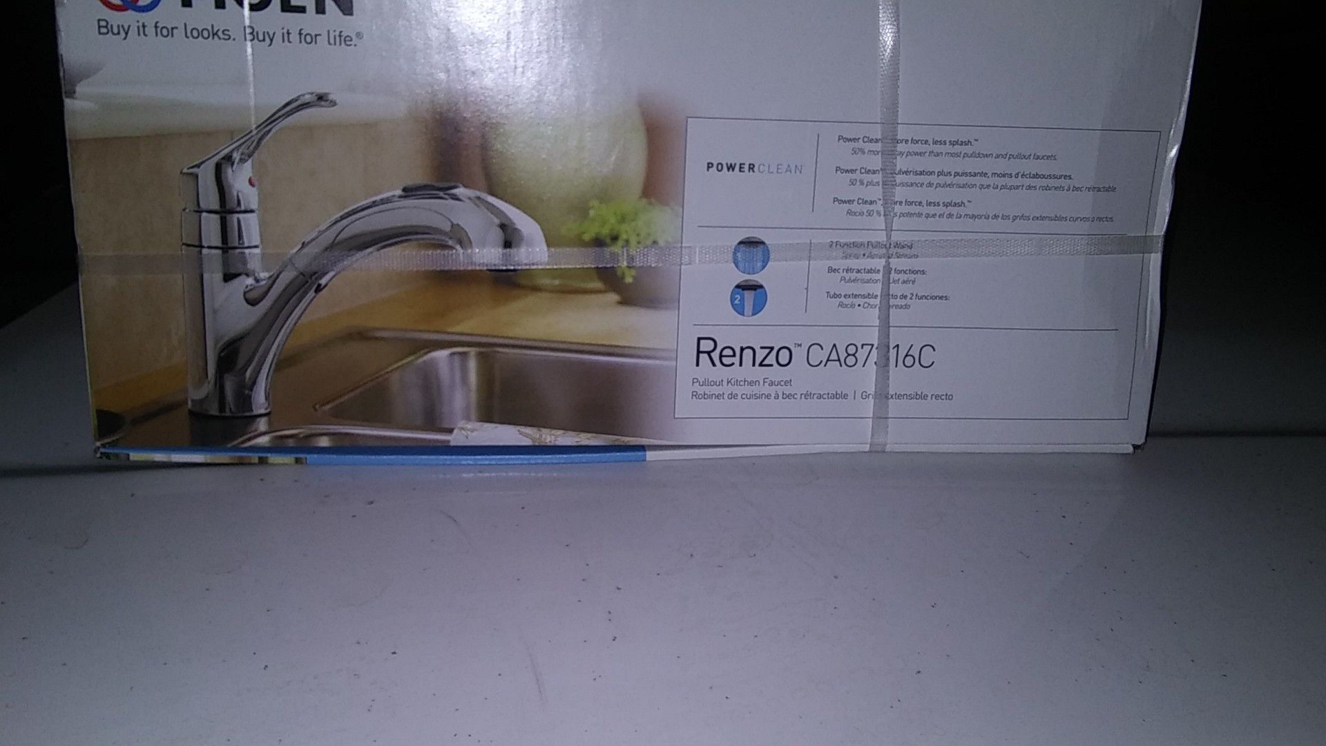 Moen Renzo Chrome Kitchen Faucet NEW IN BOX