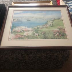 Bermuda Framed Print. Custom Framed. 