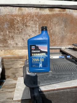 (4) Chevron Supreme 20w-50 Motor Oil