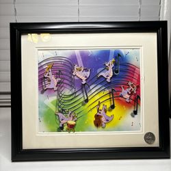 Disney Figment Musical Instruments Trumpet Drums Bass Framed LE 500 Pin Set